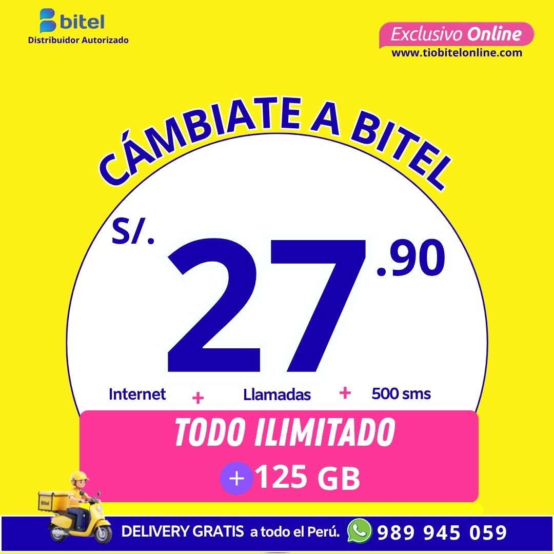 ilimitado 55.90 bitel portabilidad