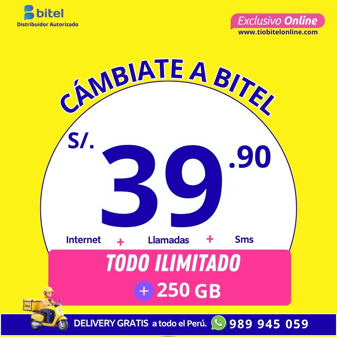 ilimitado 79.90 bitel portabilidad
