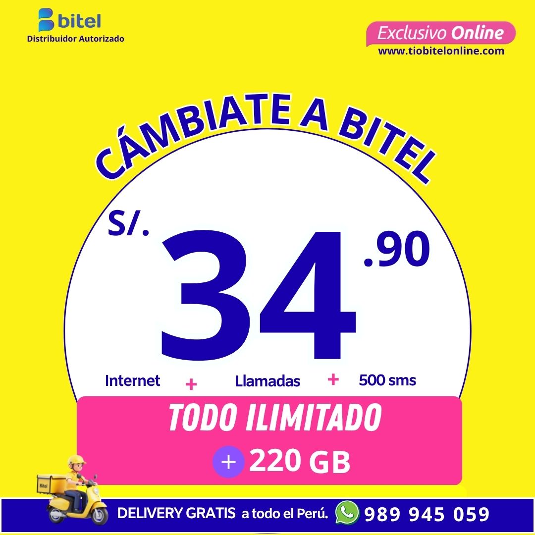 ilimitado 69.90 bitel portabilidad