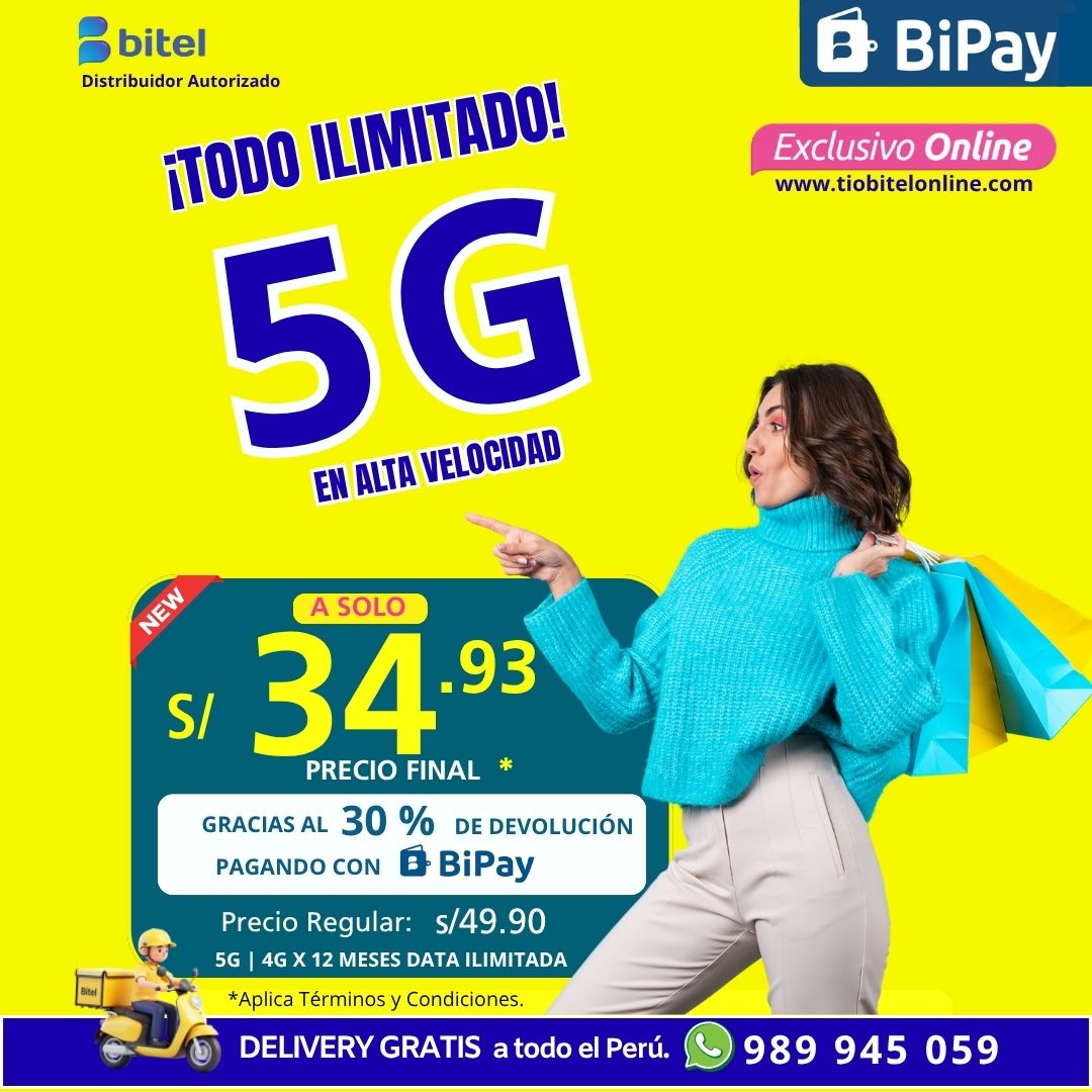 ilmitado 49.90 5g bitel portabilidad
